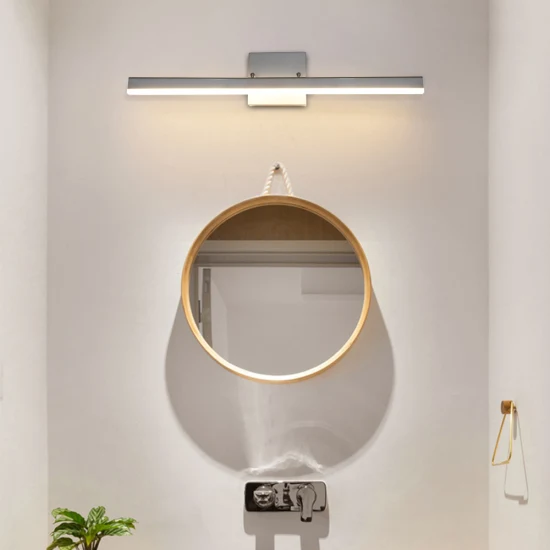 Masivel Diseño de línea simple Iluminación para decoración del hogar Faros de espejo LED Lámpara de pared frontal de espejo moderno